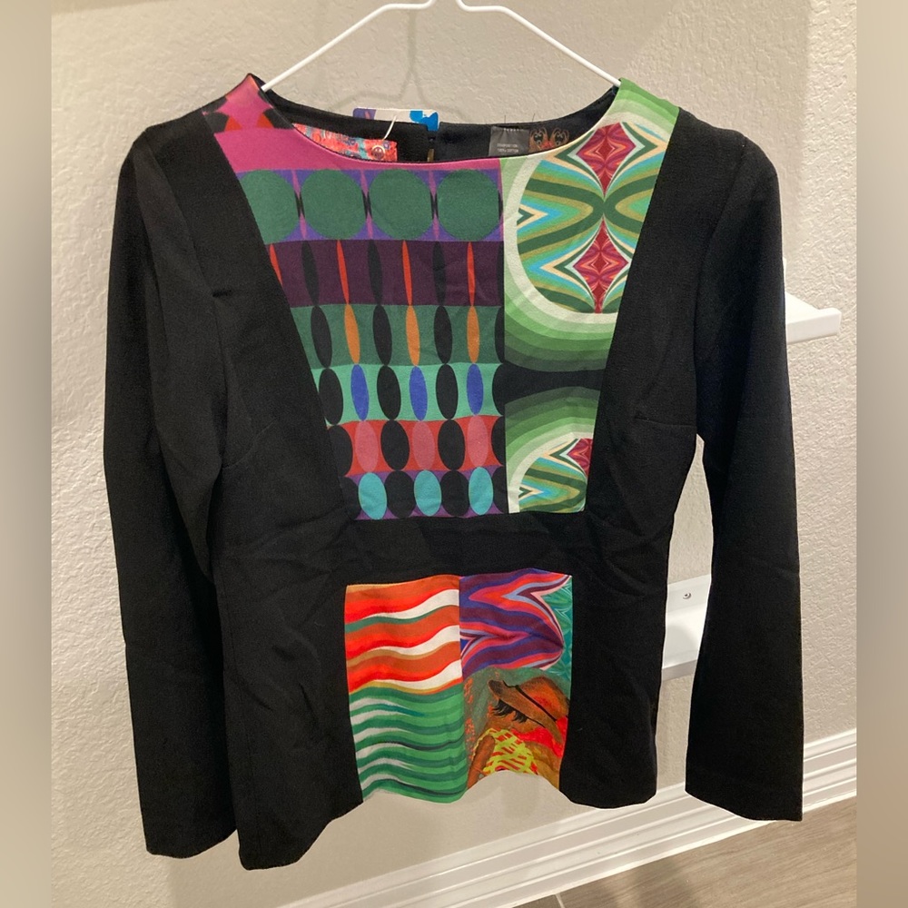 NWT Desigual Long Sleeve Top